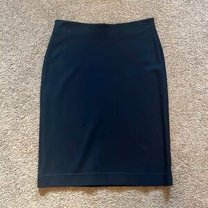 Loft black cotton pencil skirt. Size small.